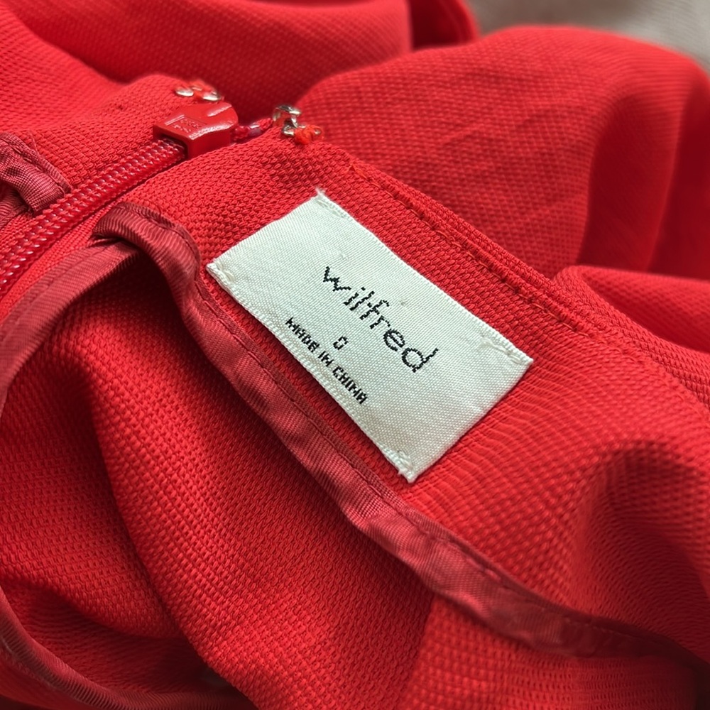Aritzia Wilfred Ecoulement Romper - Red (0) - Picture 4 of 8